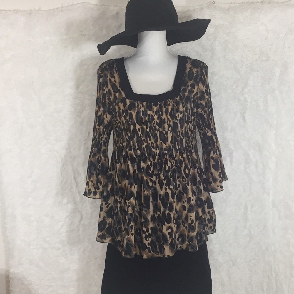 Cheetah Print Blouse